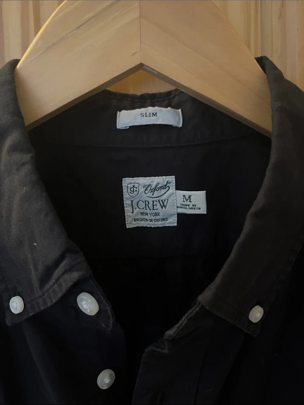 J. Crew Black Button-Down Shirt